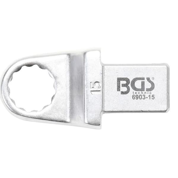 Ringnyckel - BGS - 6903-15 - Öppning 15 mm - Fördjupning 14 x 18 mm - Krom-vanadinstål