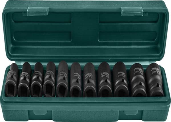 Jonnesway - S03A4111S - Slaghylsa set 6 punkt 1/2 10-24mm 11 st. ()''