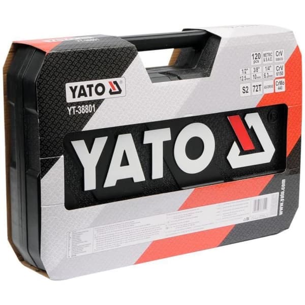 YATO 120-delad spärrnyckelsats YT-38801