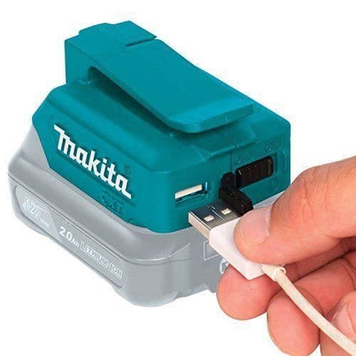 USB-adapter för Makita batteri - ADP06 - Vit - Snabb och enkel laddning