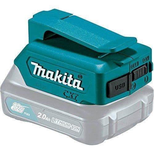 USB-adapter för Makita batteri - ADP06 - Vit - Snabb och enkel laddning