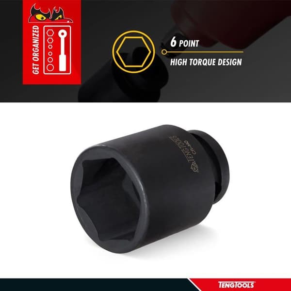 Spärrnyckel - Hylsnyckel - momentnyckel Teng tools - 101780100 - Maskinfäste 1/2 12 mm DIN ''
