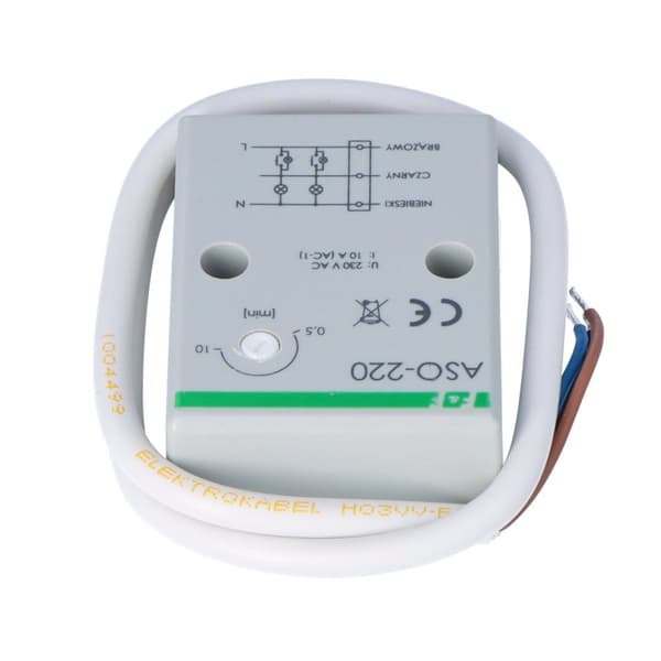 Trappeafbryder ASO-220 Un=230V, I=10A, hermetisk hus, tilslutningskabel 0,5m