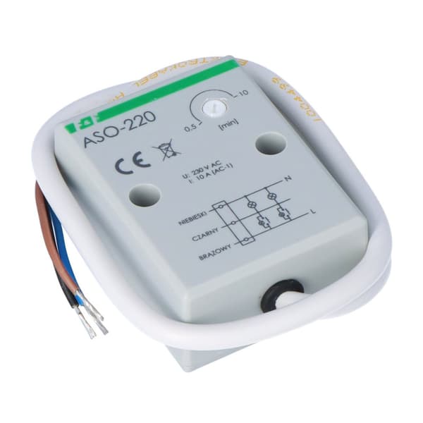Trappeafbryder ASO-220 Un=230V, I=10A, hermetisk hus, tilslutningskabel 0,5m