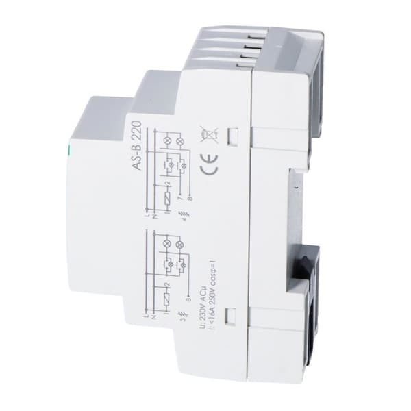 Trappeafbryder AS-B220 Un=230V, I=16A, 2 moduler