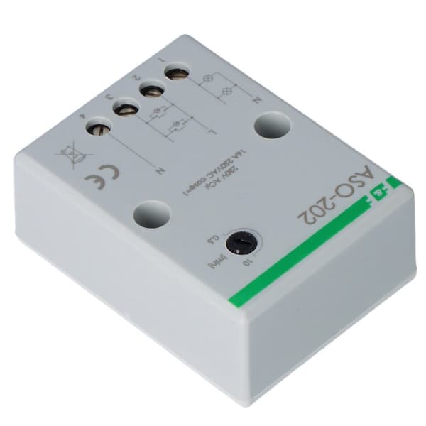 Trappeafbryder ASO-202 Un=230V~ Io<16A med antiblokering, panelmontering