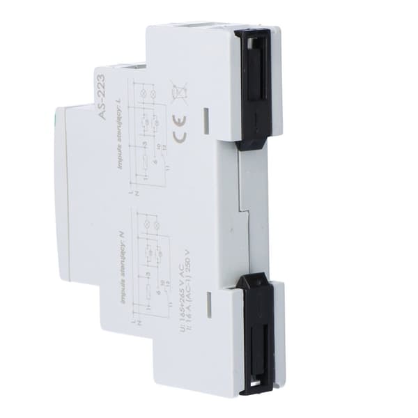 Trappeautomatik AS-223 med antiblokering, Un=230V, I=16A, 1 modul