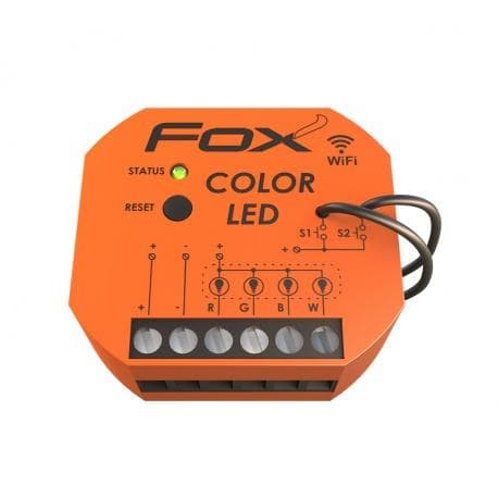 Farvebelysningscontroller (RGBW) LED 12/24V Wi-Fi Farve-LED FOX