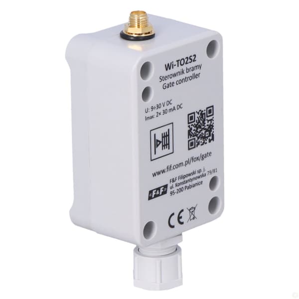 GATE-G FOX 2-kanals Wi-Fi-controller - til porte, grå farve