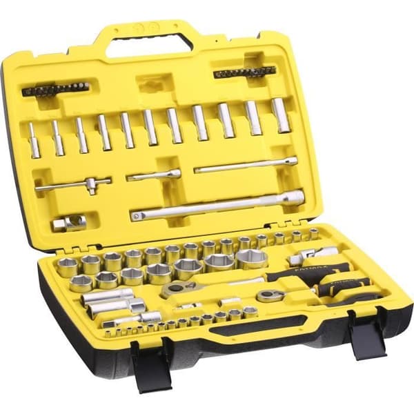 STANLEY FATMAX ¼ '' + ½ '' SOCKET SET - 81 PCS SET - FATMAX