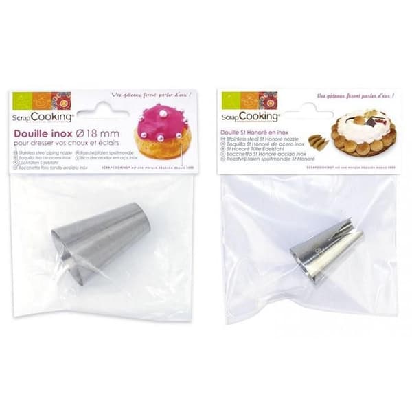 Duo av spritspåsar - Choux 18 mm och St Honoré