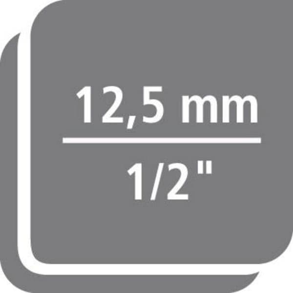 Cliquet - WERA - Zyklop Hybrid - 1/2 tum - Stål - Förlängning 05003781001