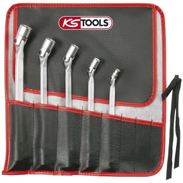 Ledade hylsnycklar - KS TOOLS - 517.0340 - 5 stycken - Grå - TORX-CRV