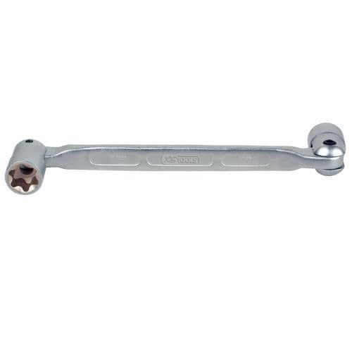Gångjärnshylsnyckel - KSTOOLS - E10 x E12 - TORX - Matt finish - Chrome Vanadium