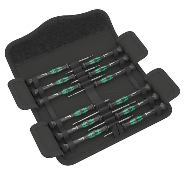 Wera Kraftform Micro-Set 12 stk - Elektroniske applikasjoner