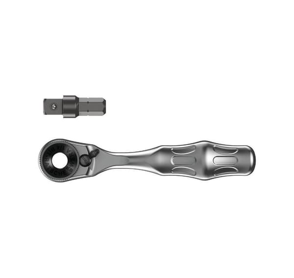 Wera 8001 A Zyklop mini 1/4" bittiräikkä + 1/4" kantasovitin