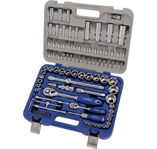 Hylsor 4-32mm och bits set 1/4" och 1/2" 101 st Irimo