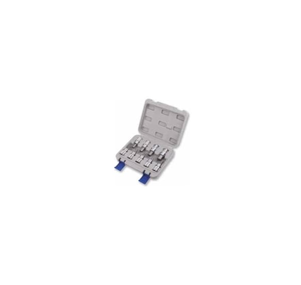 HEX bits stikkontakt sett 9 stk 1/2" 4-17mm Irimo