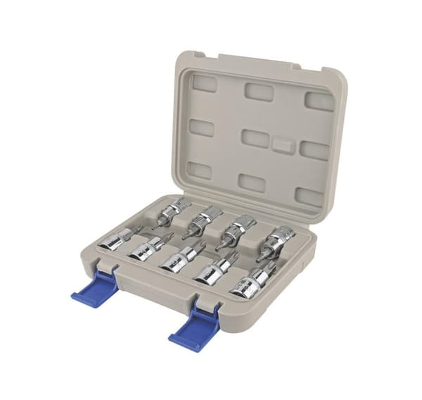 TORX bits-sokkelsett 9 stk 1/2" T20-T60 Irimo