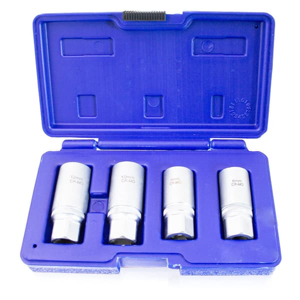 Set med skruvmejslar f�r dubbelsidiga skruvar: 4 skruvmejslar 1/2" 6-12mm