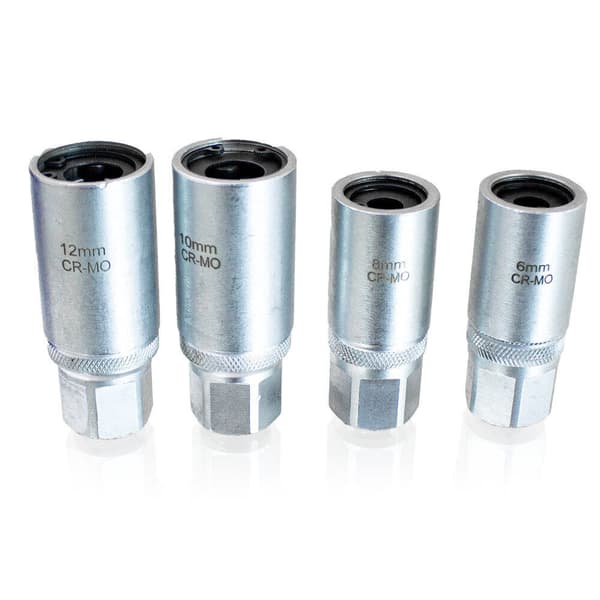 Set med skruvmejslar f�r dubbelsidiga skruvar: 4 skruvmejslar 1/2" 6-12mm