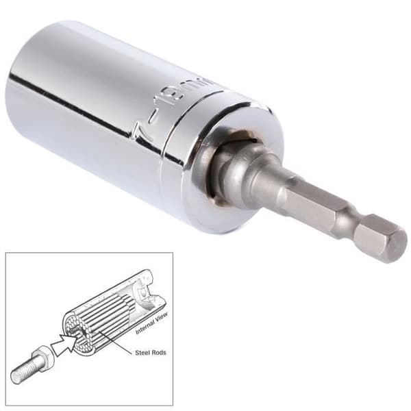 XCSOURCE 2st/set Universal Hylsnyckel Power Drill Adapter Hylsa Järn Stång Multifunktion Hushållsreparationsverktyg
