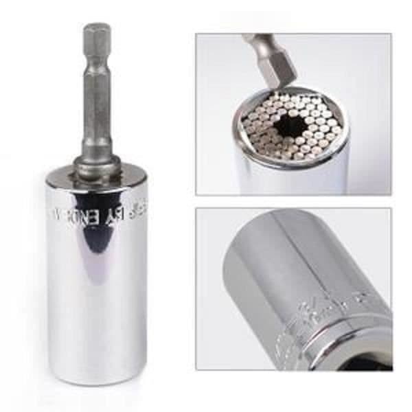 Universal Hylsnyckel Power Drill Adapter Hylsstav Järn Multifunktion Hushållsreparationsverktyg Kit