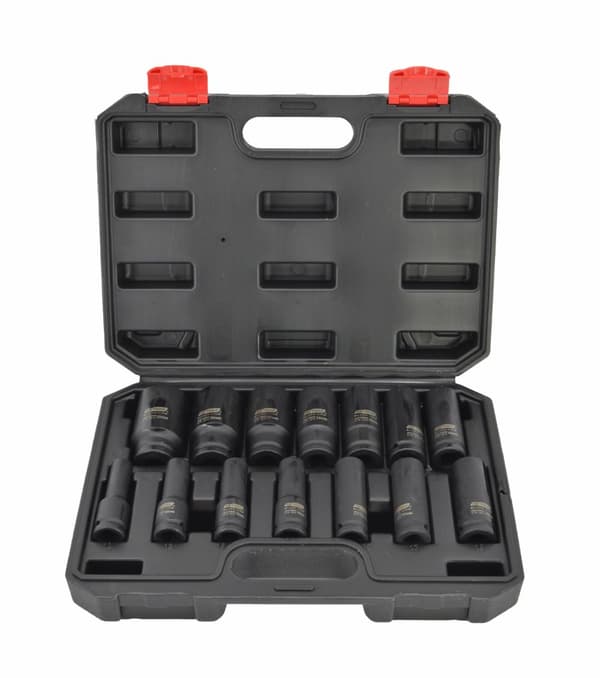AWTOOLS SÆT SLAGSTØTNINGER 1/2" 14 stk. SORT LINE