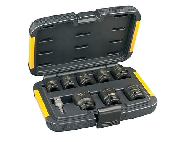 DEWALT SLAGSTØTNINGSSÆT 1/2" 9 stk.