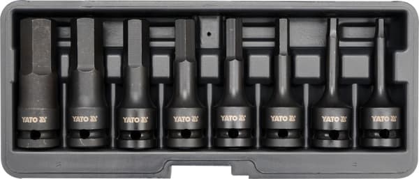 YATO HEX/ALUMINIUM IMPACT NYCKLAR 8 st. 1066