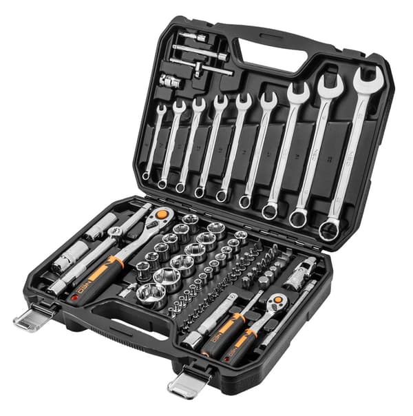 Kiintoavaimet 1/2", 1/4", sarja 82 kpl, CrV