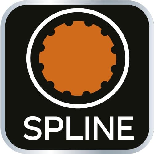 Spline fatninger 1/2", sæt med 8 stk.