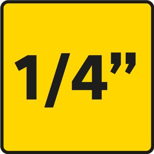 1/4" hylsnycklar, set med 11 st.