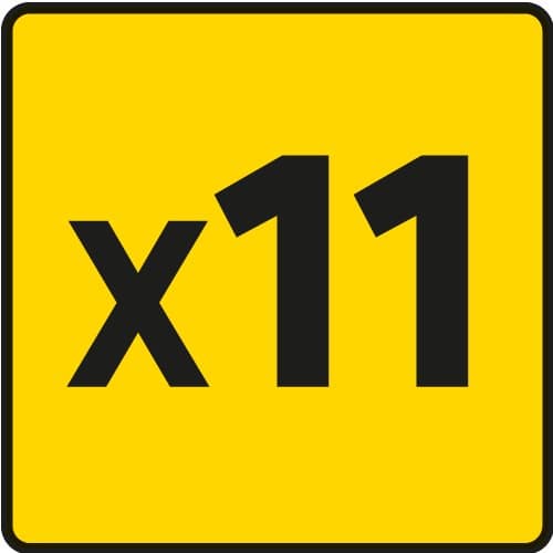 1/4" hylsnycklar, set med 11 st.