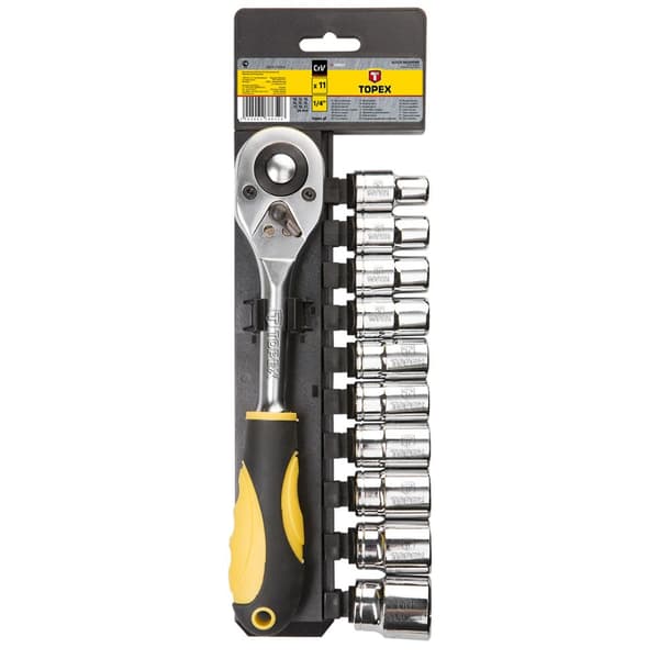 1/2" hylsnycklar, set med 11 st.
