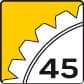 1/4" hylsnycklar, set om 46 st.