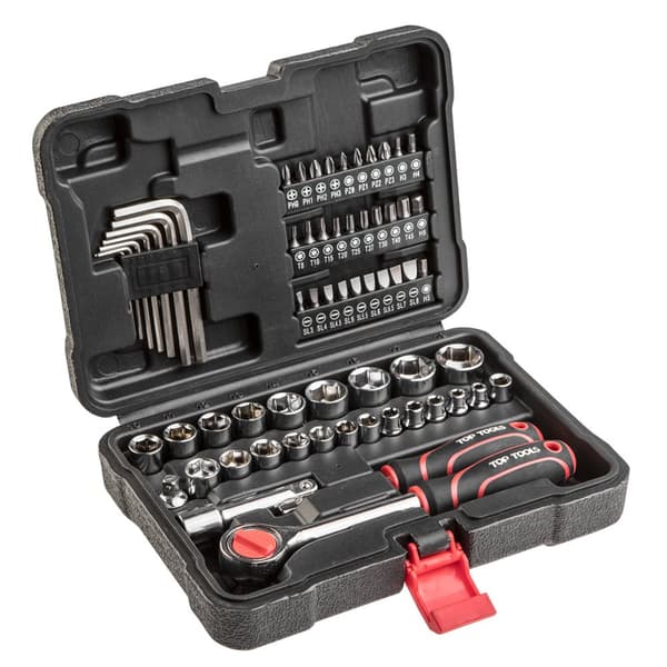 Set hylsnycklar 1/4", 3/8", 63 st.