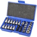 Miniatyrbild 1 av 4: 34ST TORX MUTTER SKRIVVERKTYG VERKTYG TORX SOCKS SET VERKTYGSSET BIT
