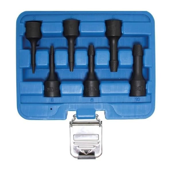 Set med specialhylsor / utdragare för trasiga skruvar 10 mm (3/8") 2 - 10 mm 6 stycken