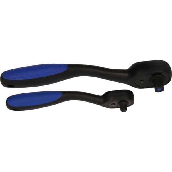Spärrsats - Brilliant Tools BT023002 - 1/4'' 72 tänder L.150 mm, 1/2'' 72 tänder L.250 mm - Svart metall