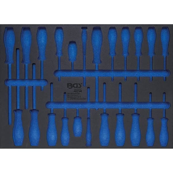 BGS verkstadsvagnsinsats - Högkvalitativt fast och styvt skum - 570 x 410 x 30 mm