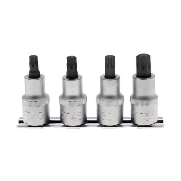 Bitshylsset 12,5 mm (1/2") T-profil (för Torx Plus) T40 - T55 4 delar
