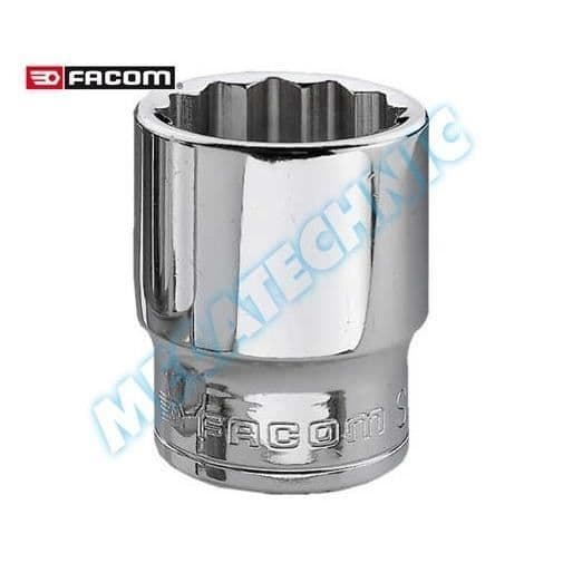 3/8'' sockel - FACOM - J.11 - 12 punkter - OGV-profil - 27 mm längd