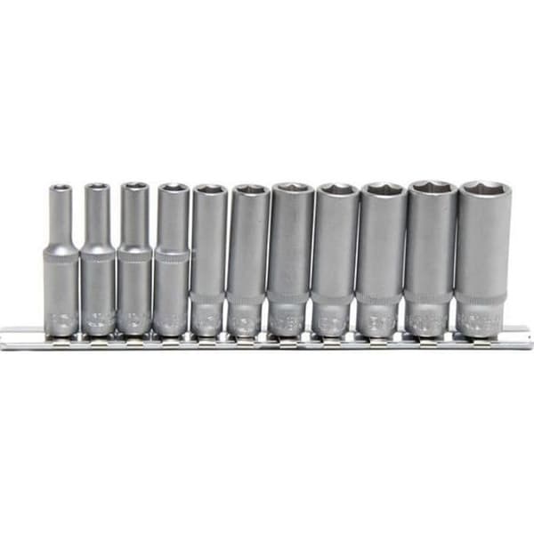 Sexkantssats, extra djup 6,3 mm (1/4") 11 stycken