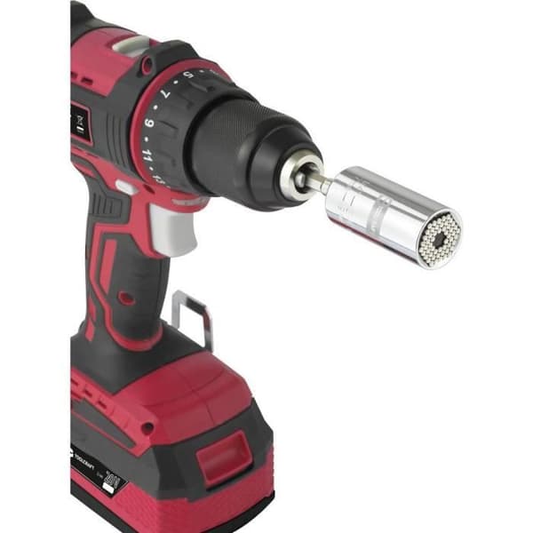 Bitshylsa - TOOLCRAFT - TO-7273935 - Universalhylsa - 7 mm till 19 mm - Svart