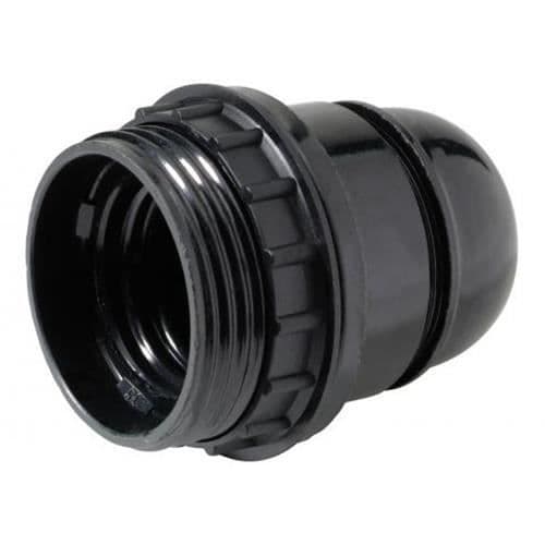 Sockel E27 - PROFIL - Modell 319071128 - Svart färg - 1 sockel och 1 ring - Idealisk för arbete