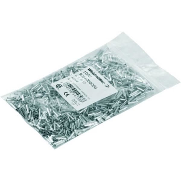 Enkel kabeländhylsa - WEIDMULLER - H1,5/12 - 1,5 mm² x 12 mm - Oisolerad - 1000 st.