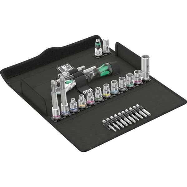 Wera 8100 SB 2 Zyklop Speed 3/8 bitars sockelset 27 delar