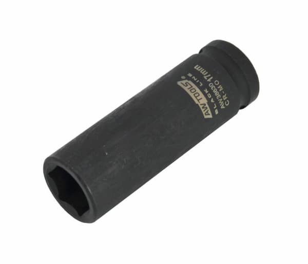 AWTOOLS 6-SIDE SLAGSTØTTE 1/2" LANG 30 mm SORT LINIE
