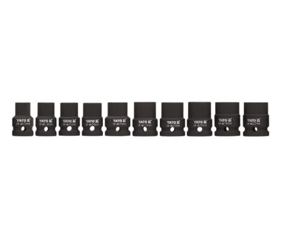 YATO IMPACT SOCKETS 1/2" SÆT 10 stk 10-22mm 1025